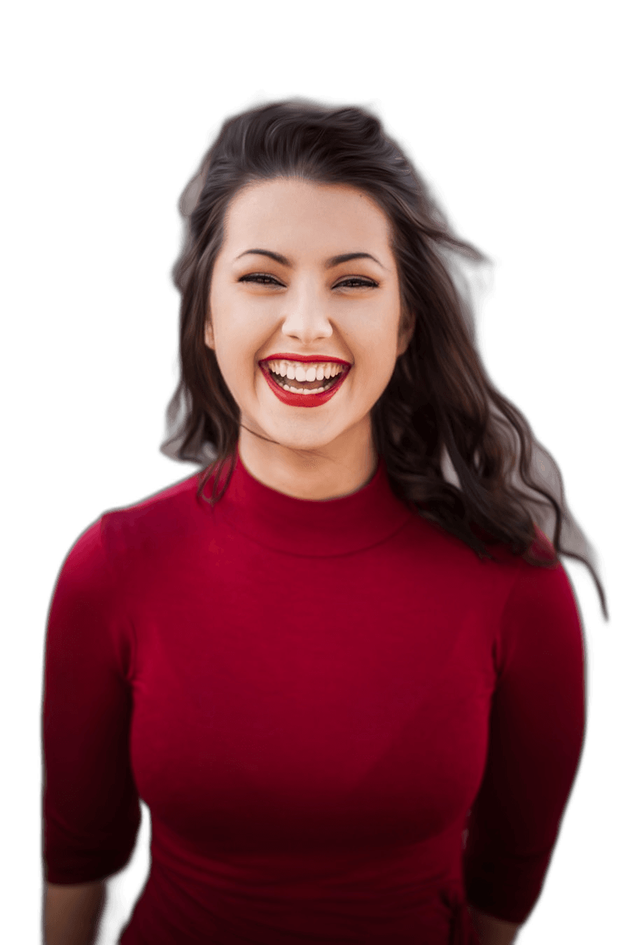 Portrait after real AI background removal